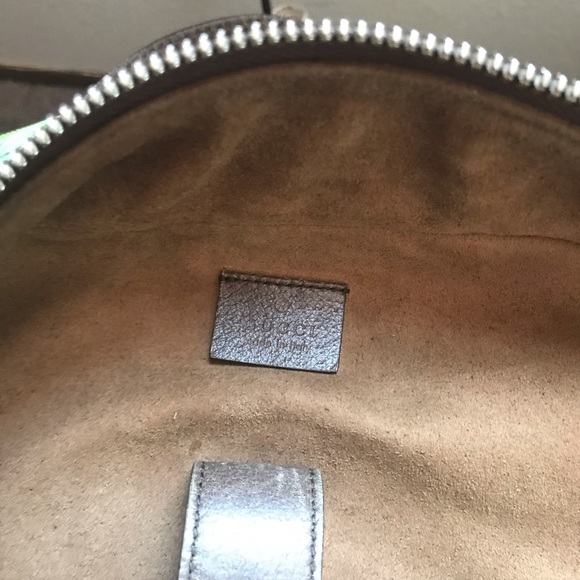 Gucci Monogram Tian Print Web Large Gg Supreme Canvas Backpack - Picture 4 of 5